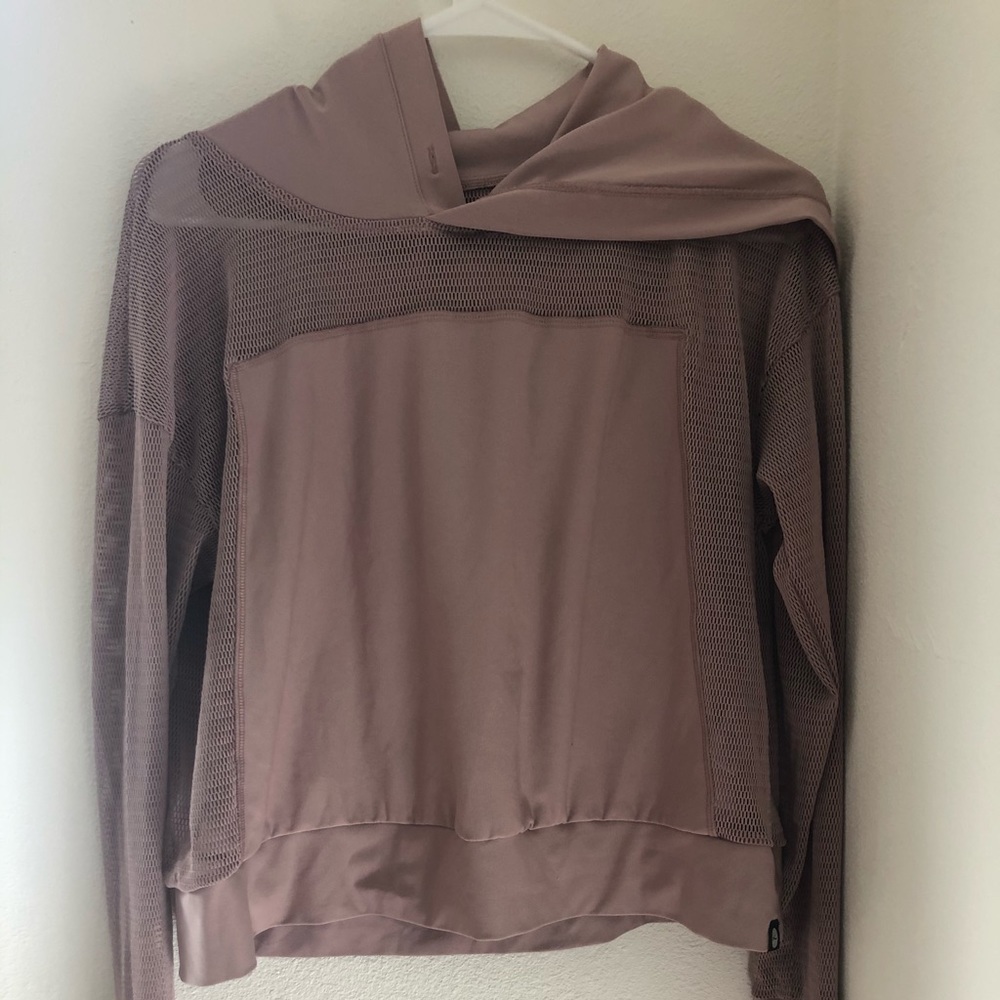 Gotex Athletica Dark Pink Mesh Hooded Sweater